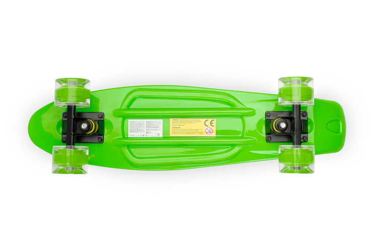 Skateboard Dexter Green + Casca Si Protectoare Caretero Toyz