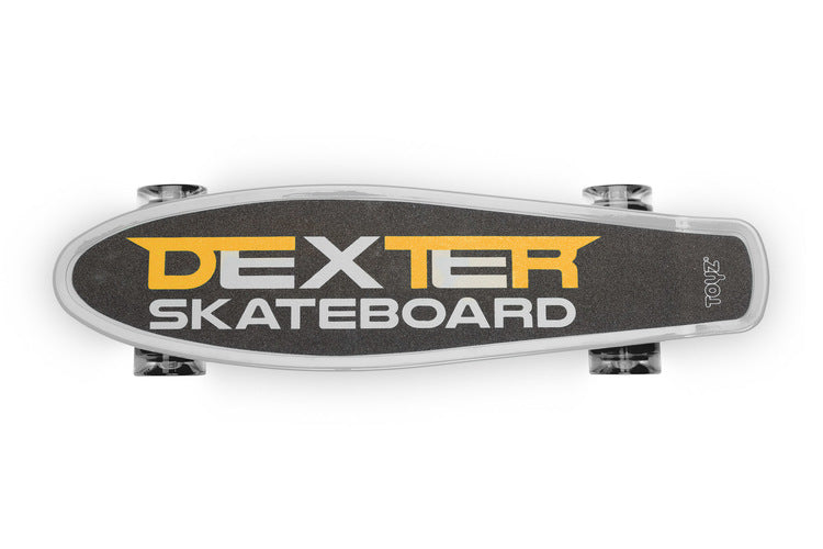 Skateboard Dexter Grey + Casca Si Protectoare Caretero Toyz