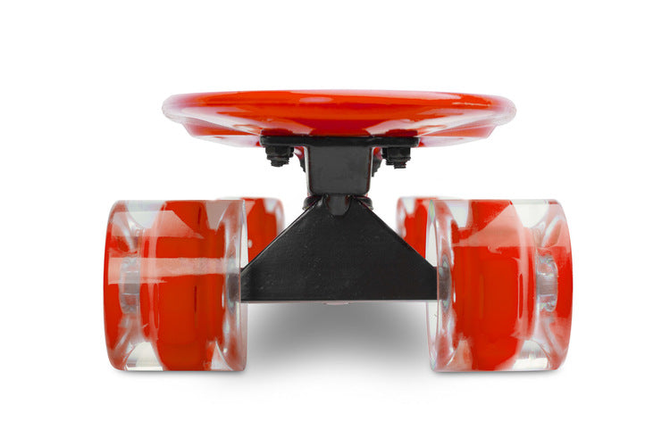 Skateboard Dexter Red + Casca Si Protectoare Caretero Toyz