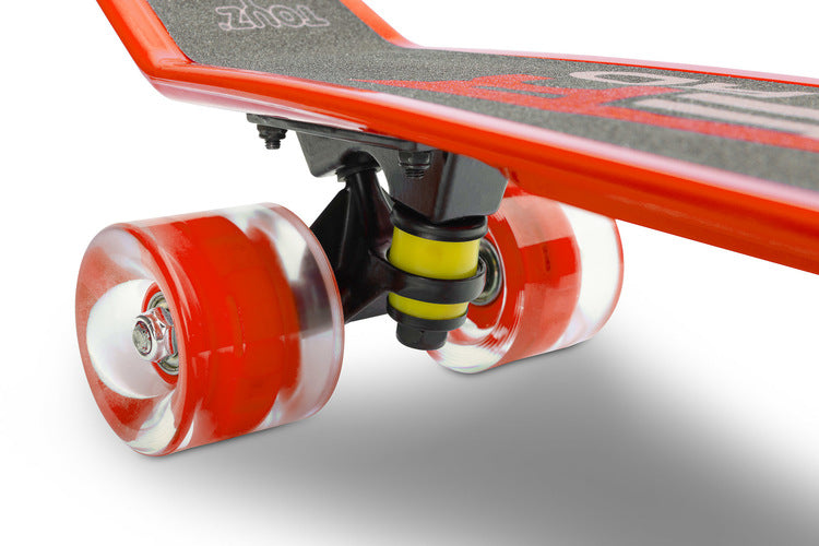 Skateboard Dexter Red + Casca Si Protectoare Caretero Toyz