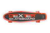 Skateboard Dexter Red + Casca Si Protectoare Caretero Toyz