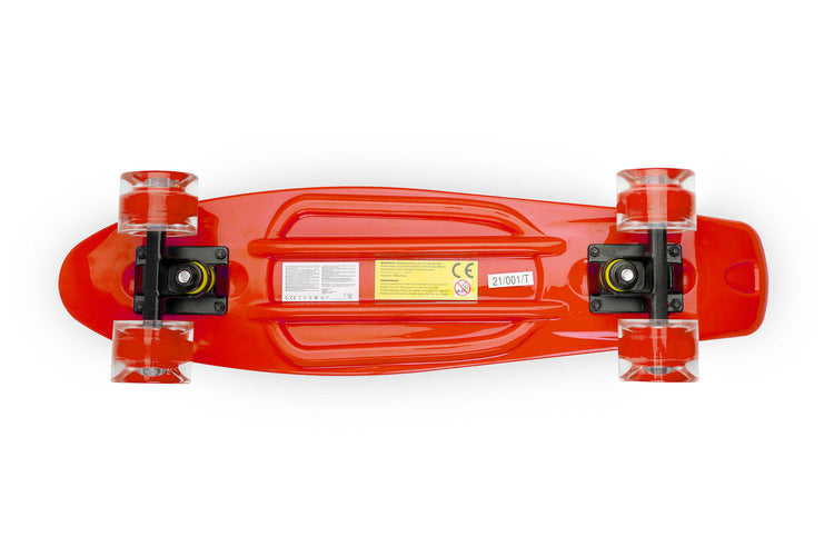 Skateboard Dexter Red + Casca Si Protectoare Caretero Toyz