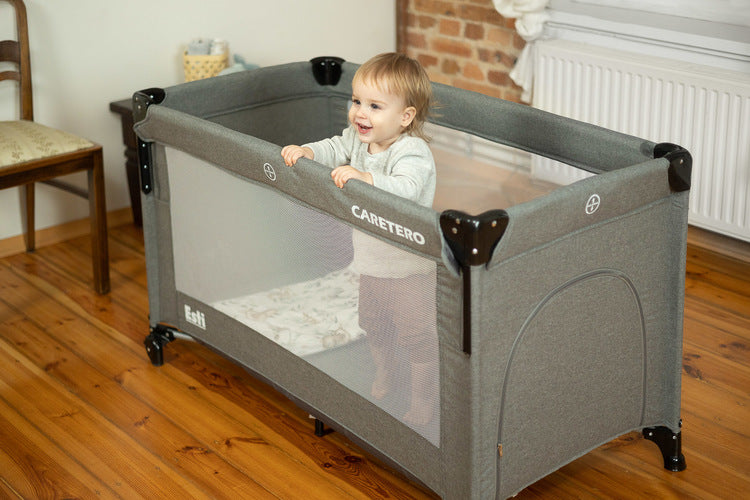 Сгъваема кошара с падаща страна Esti Graphite Caretero