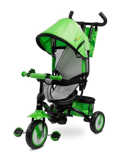 Triciclu cu control parental Timmy Green Caretero Toyz