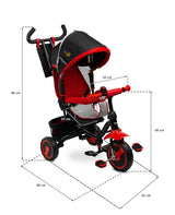 Tricycle With Parental Control Timmy Pink Caretero Toyz