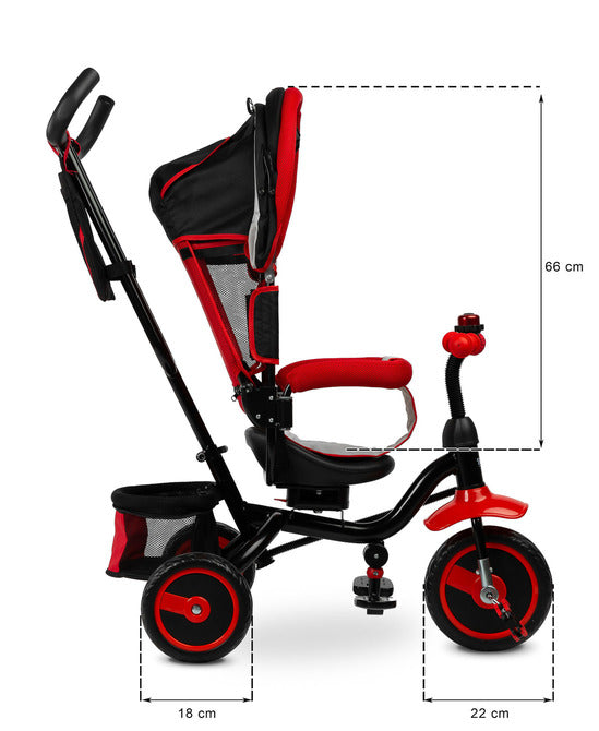 Caretero Toyz Timmy Blue Tricycle with Parental Control