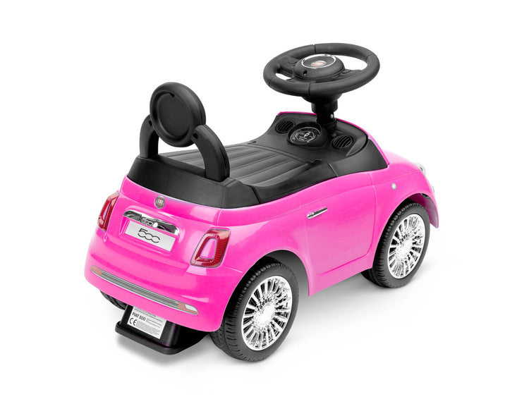 Fiat 500 Pink Ride-On Toy Caretero Toyz