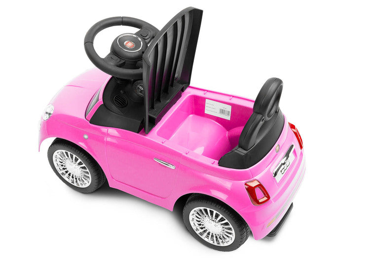 Fiat 500 Pink Ride-On Toy Caretero Toyz