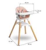 Bravo Pink Caretero High Chair