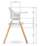 Bravo Pink Caretero High Chair