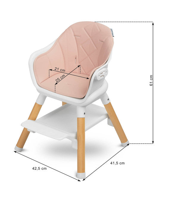 Bravo Pink Caretero High Chair