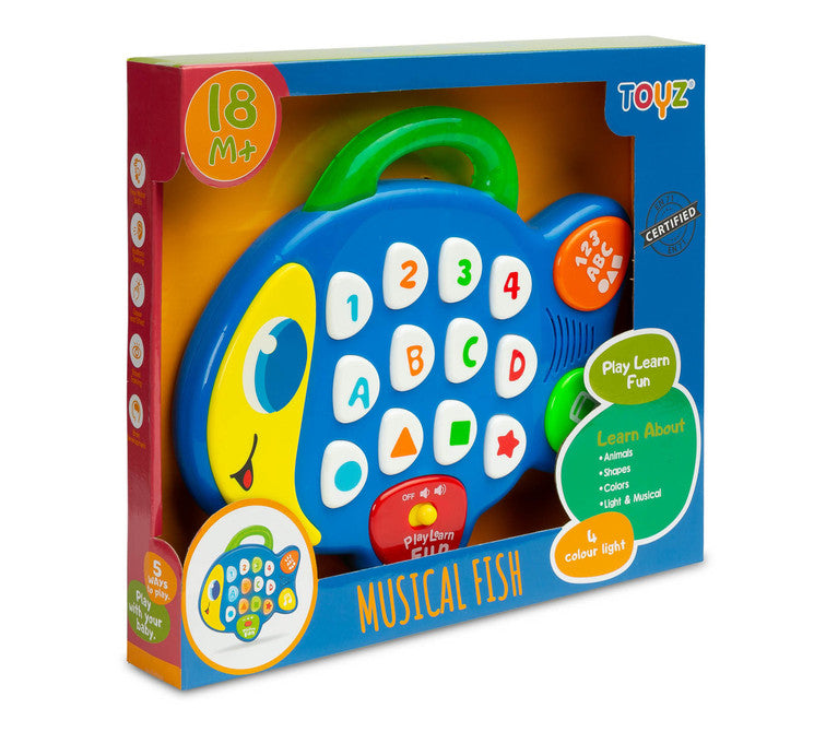 Образователна Играчка - Музикална Рибка Caretero Toyz