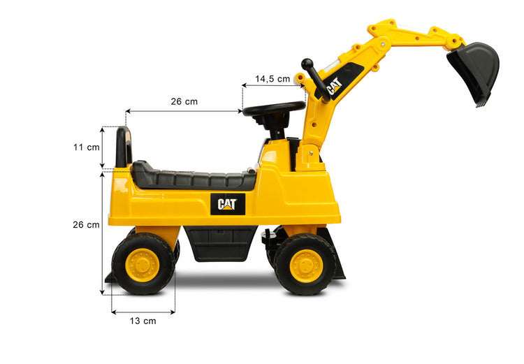 Jucărie de rulare cu excavator Caretero Toyz