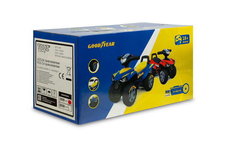 Ride-On Quad Goodyear Red Caretero Toyz Car