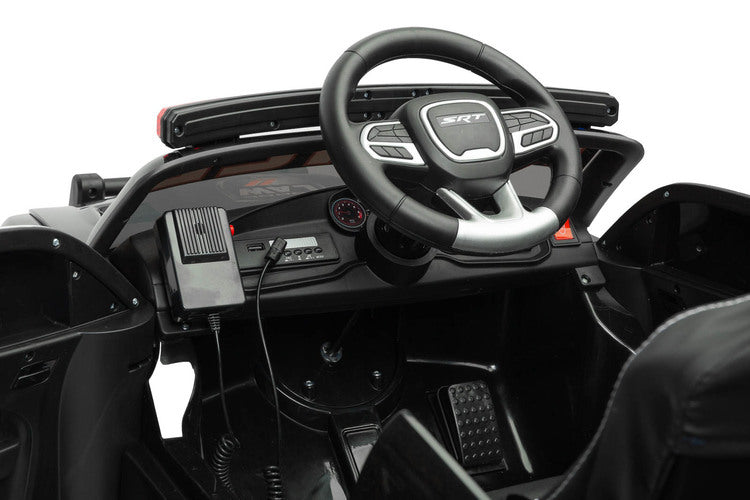 Battery-operated Car Dodge Charger Police Black Caretero Toyz