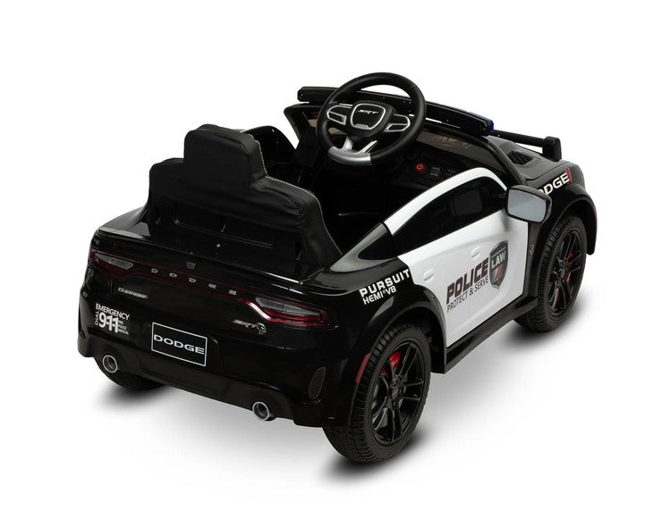 Battery-operated Car Dodge Charger Police Black Caretero Toyz
