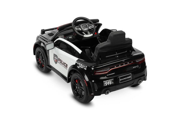 Battery-operated Car Dodge Charger Police Black Caretero Toyz