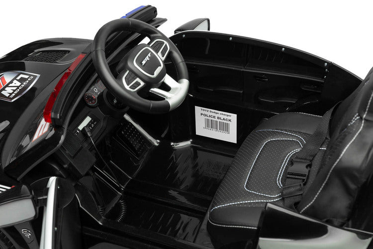 Battery-operated Car Dodge Charger Police Black Caretero Toyz