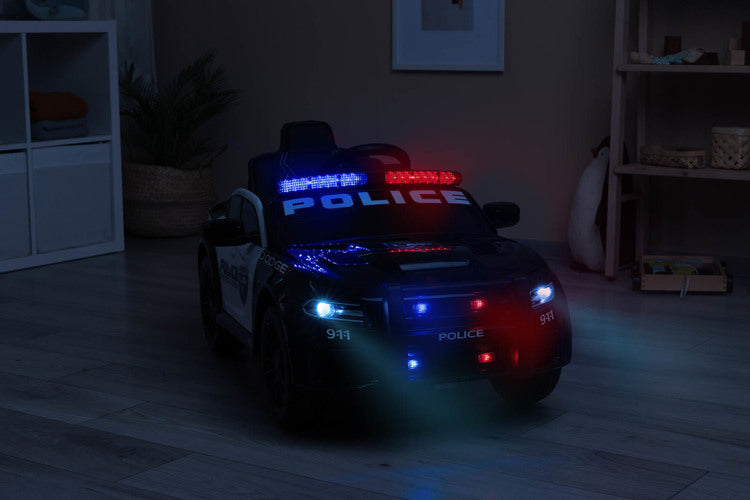 Battery-operated Car Dodge Charger Police Black Caretero Toyz