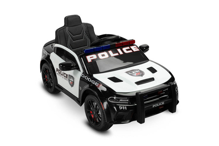 Battery-operated Car Dodge Charger Police White Caretero Toyz