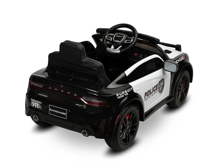 Battery-operated Car Dodge Charger Police White Caretero Toyz