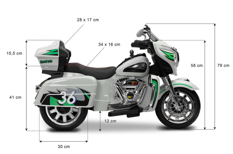 Акумулаторен Мотор Ride-Оn Vehicle Rit Black Caretero Toyz