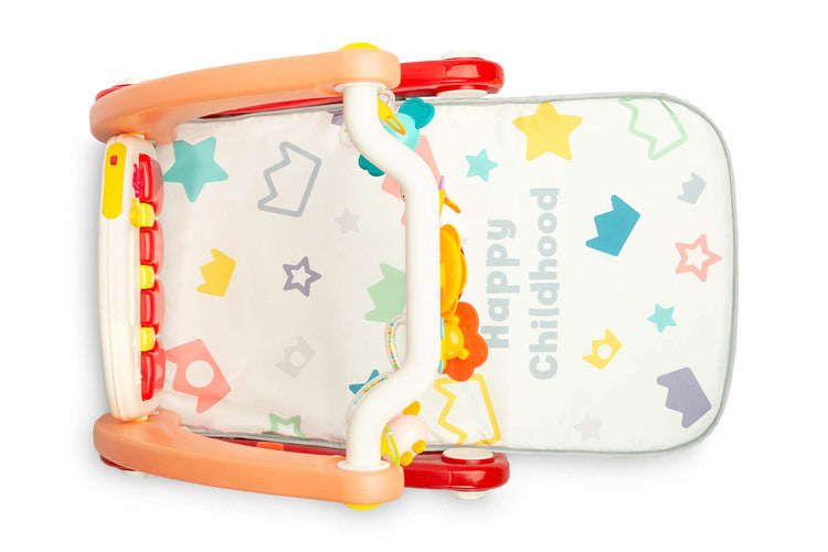 2in1 Baby Walker With Musical Pad Pink Caretero Toyz