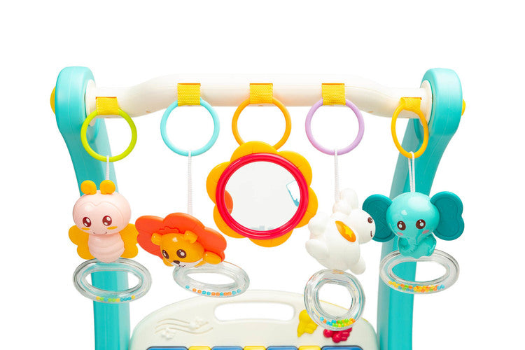 2В1 Проходилка С Музикална Подложка Синя Caretero Toyz