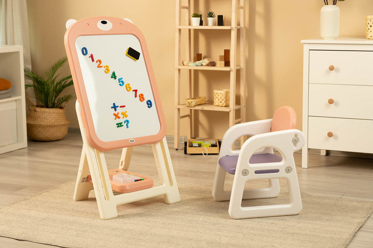 Образователна Дъска За Рисуване Със Стол Тед Pink Caretero Toyz
