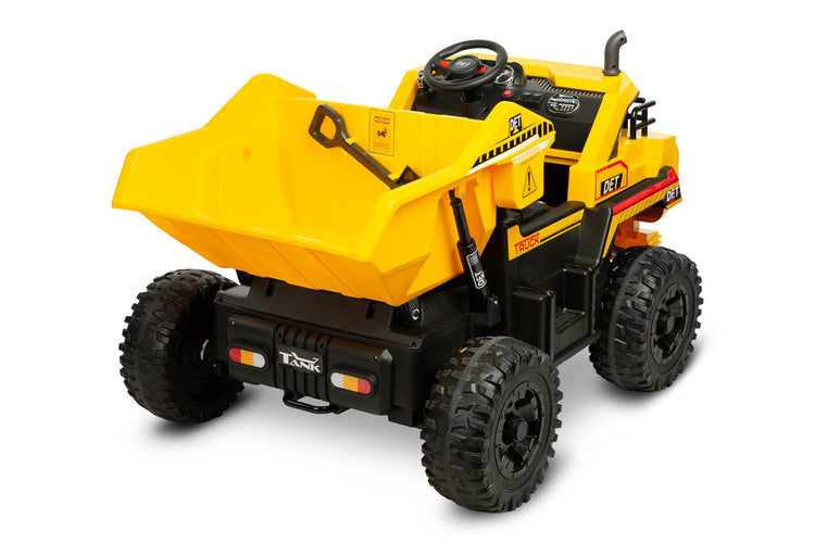 Battery-operated Dump Truck Yellow Caretero Toyz