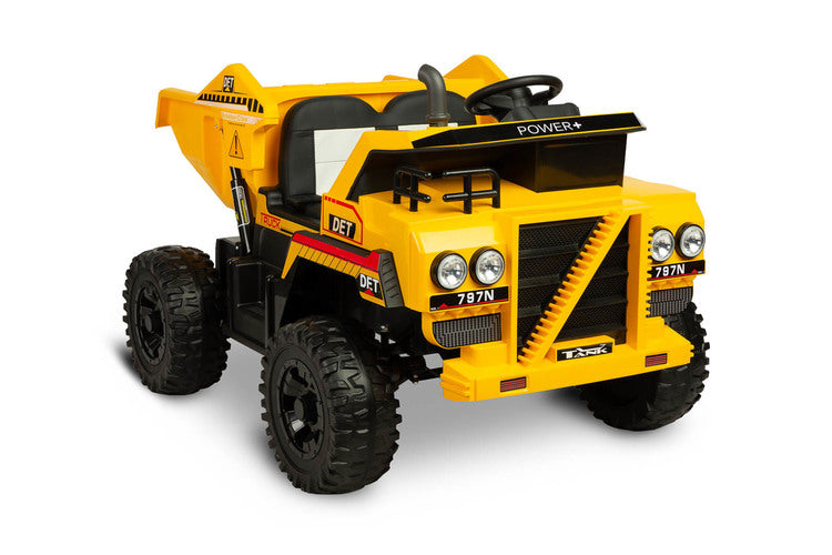 Battery-operated Dump Truck Yellow Caretero Toyz