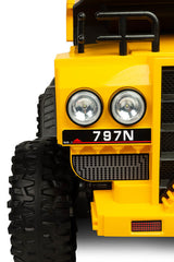 Battery-operated Dump Truck Yellow Caretero Toyz