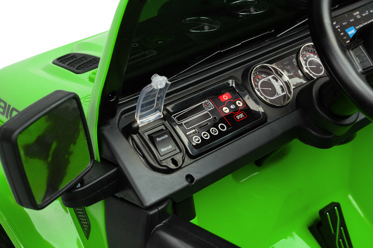Autoturism cu baterie off-road Jeep Rubicon Green Caretero Toyz