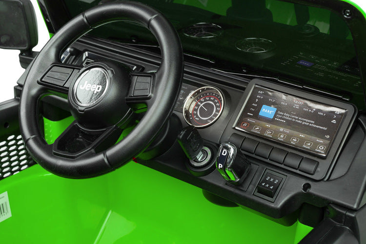 Autoturism cu baterie off-road Jeep Rubicon Green Caretero Toyz