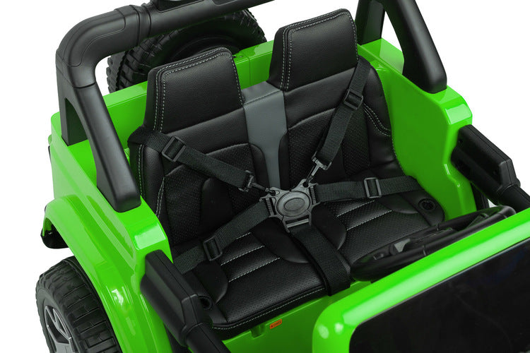 Autoturism cu baterie off-road Jeep Rubicon Green Caretero Toyz