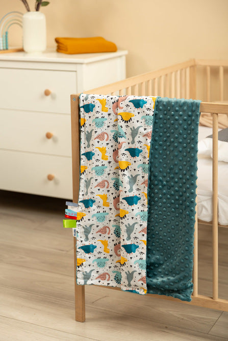 Одеяло Minky Emerald Dinosaurs 75X100 Sensillo