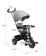 Tricycle With Parental Control Buzz Grey Caretero Toyz