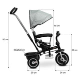 Tricycle With Parental Control Buzz Grey Caretero Toyz