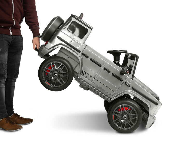 Battery Car Mercedes Benz G63 Amg Silver Caretero Toyz