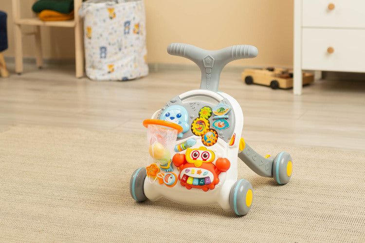 2in1 Baby Walker Spark Grey Caretero Toyz