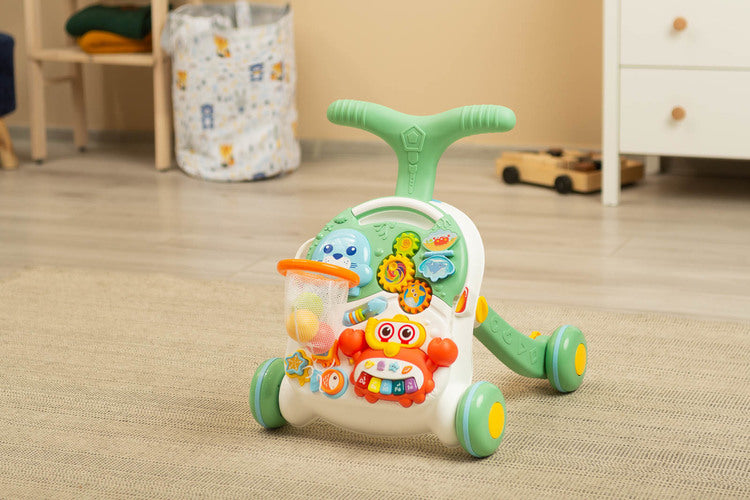 2in1 Baby Walker Spark Green Caretero Toyz