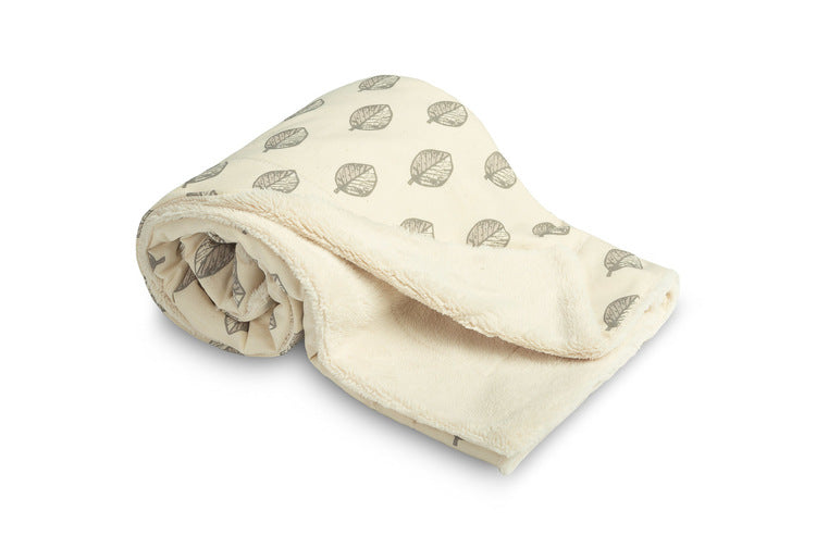 Eco Blanket 80x100cm Leaves Plush Sensillo