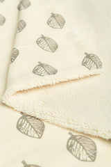 Pătură Eco 80x100cm Frunze Plush Sensillo
