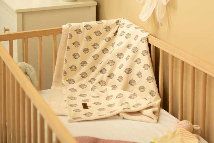 Pătură Eco 80x100cm Frunze Plush Sensillo