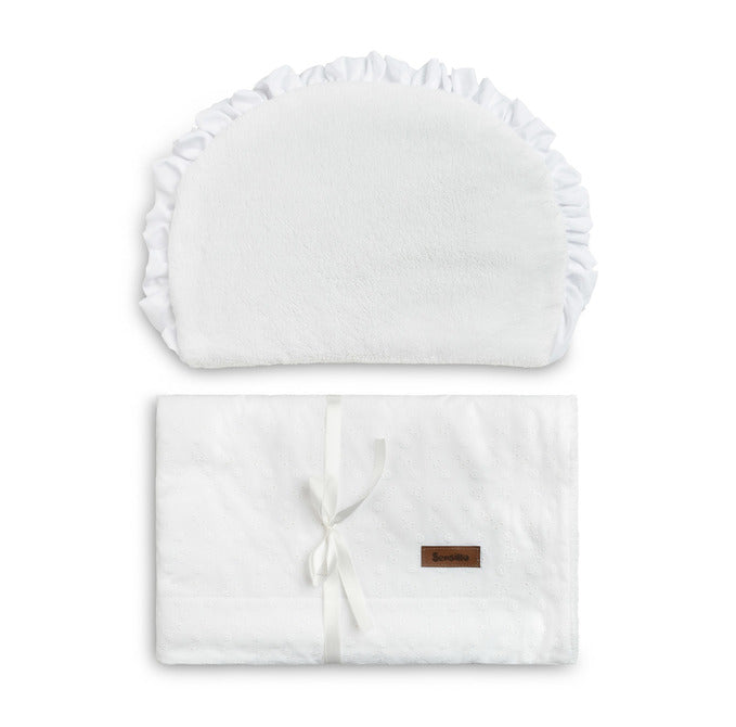 Elegant Set For Stroller Or Wicker Basket