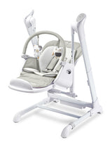 Highchair and Electric Swing 2in1 Indigo Grey Caretero