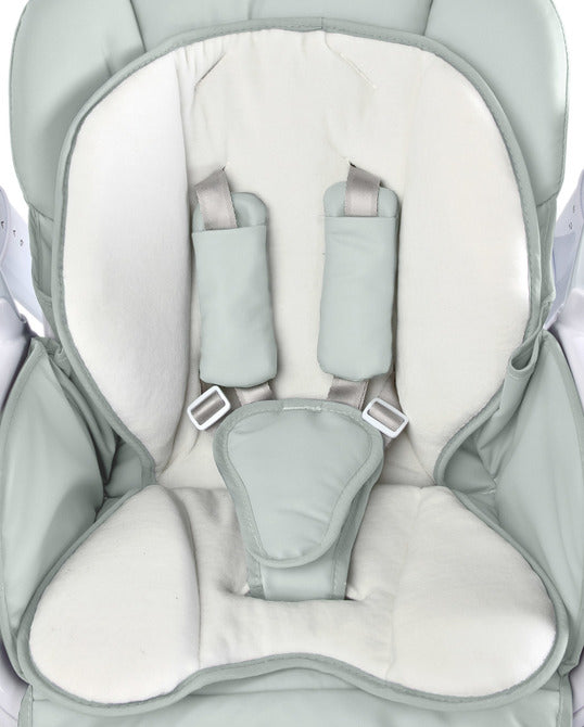 Столче За Хранене и Електрическа Люлка 2в1 Индиго Light Grey Caretero