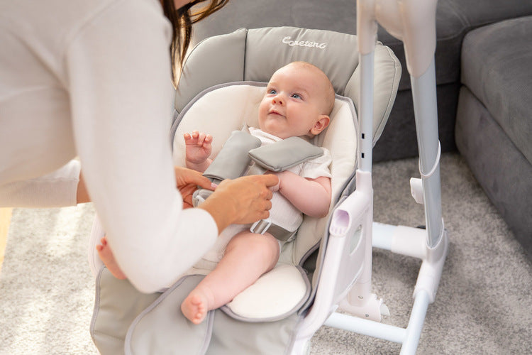 Highchair and Electric Swing 2in1 Indigo Grey Caretero