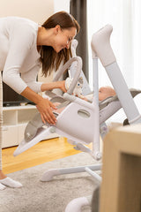 Highchair and Electric Swing 2in1 Indigo Grey Caretero