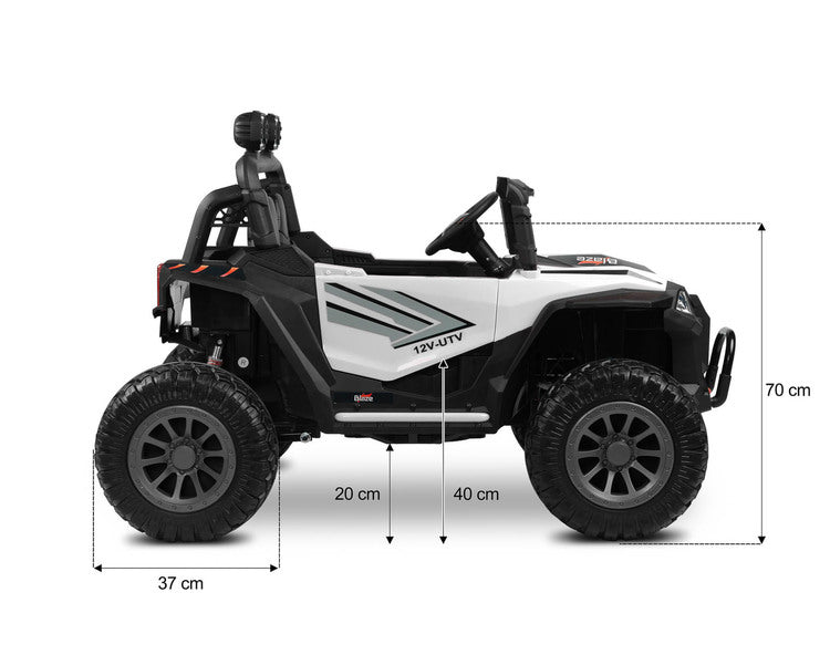 Акумулаторен Офроуд Автомобил Blaze White Caretero Toyz